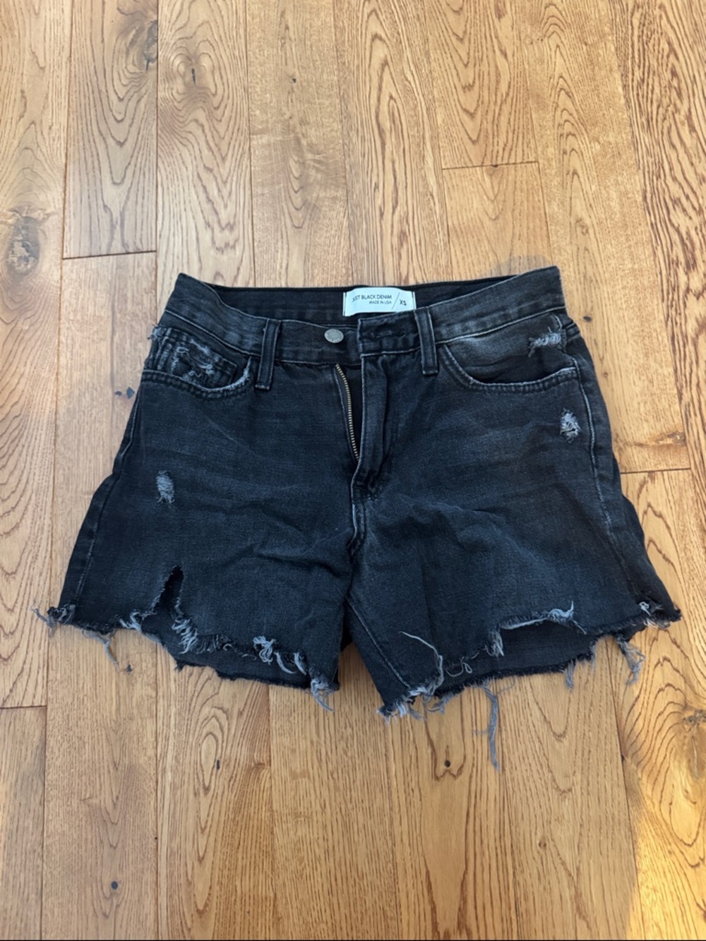 Black Distressed Denim Women's Shorts - Blank Brand